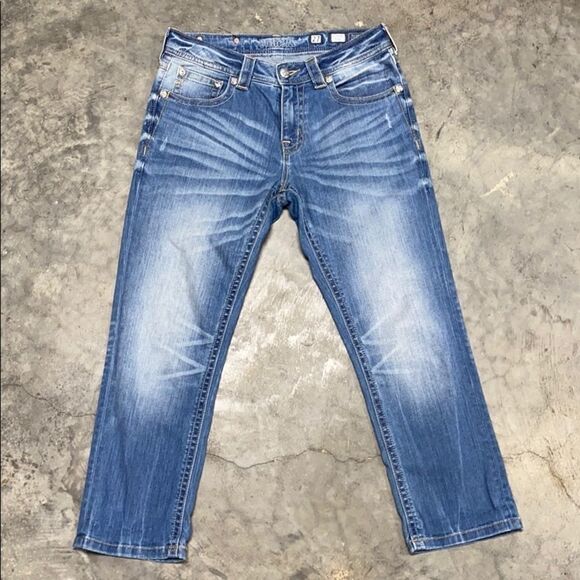 Miss Me Boyfriend Capri Light Wash Jean size 27 - Picture 2 of 9